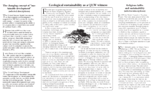 Practicing Sustainability