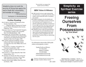 Freeing Ourselves From Possessions